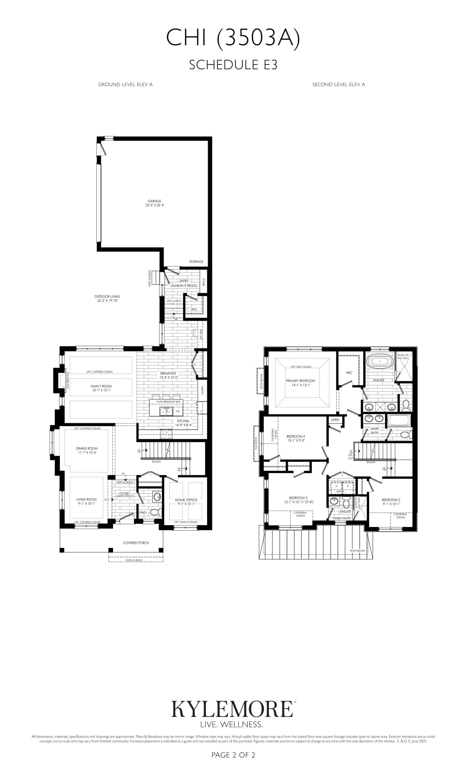 Chi (3503A) Floor Plan at Angus Glen South Village - 2640 sq.ft