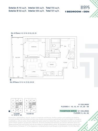B595 floor plan