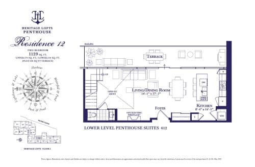 Residence 12 - Heritage Lofts (1/2) floor plan
