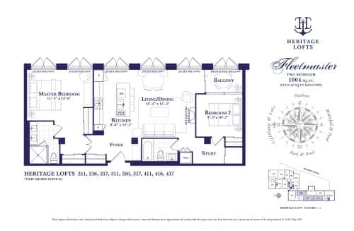 Fleetmaster - Heritage Lofts floor plan