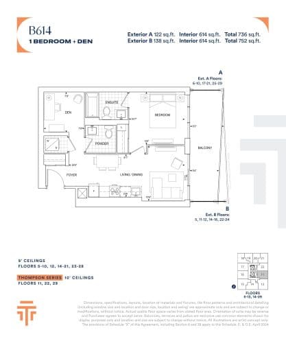 B614 floor plan