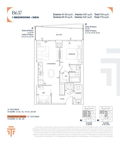 B637 floor plan