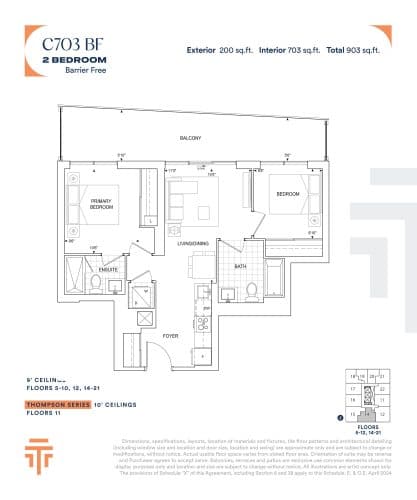 C703 BF floor plan
