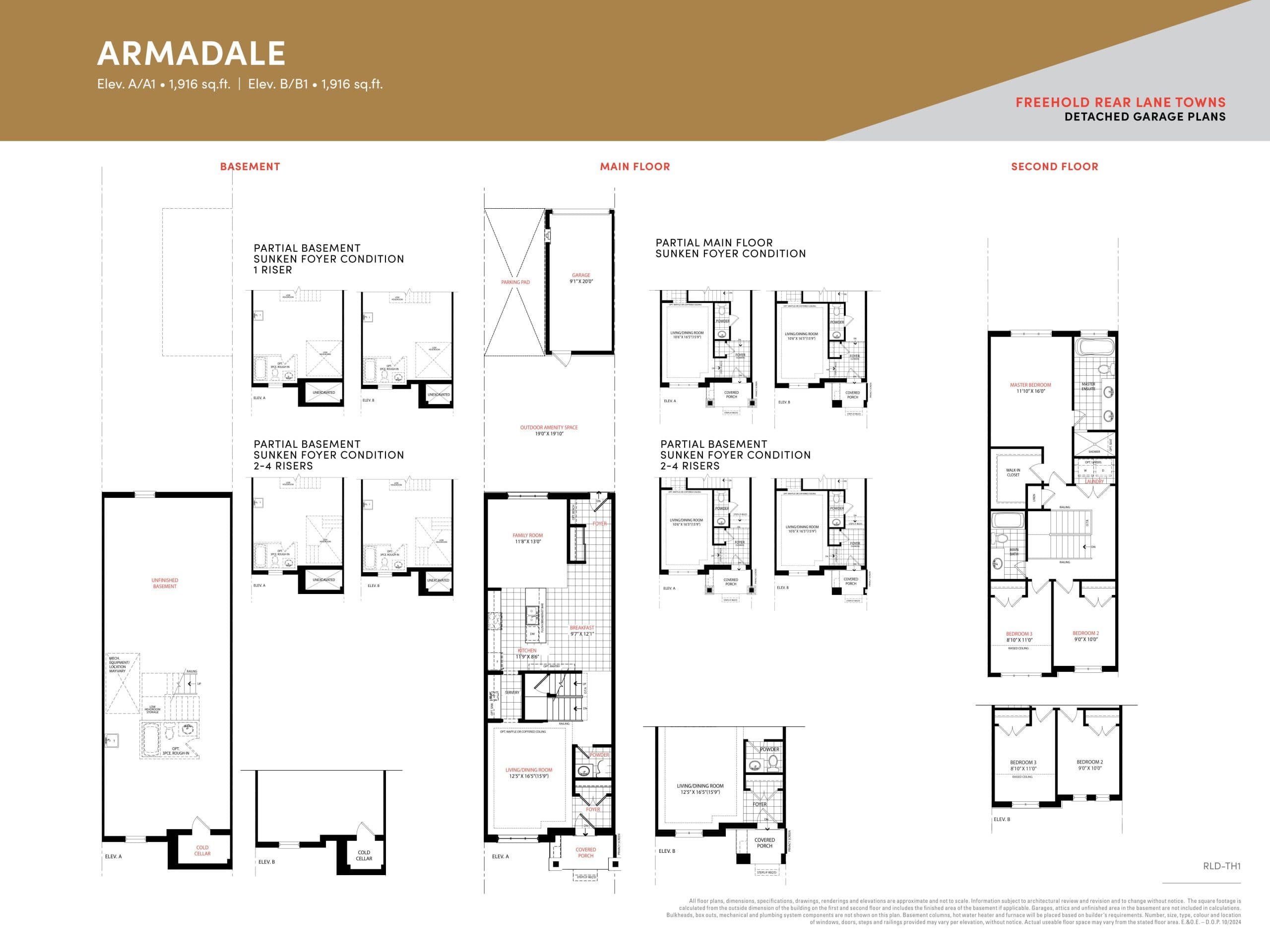 Armadale Floor Plan at South Cornell by Lindvest - 1916 sq.ft