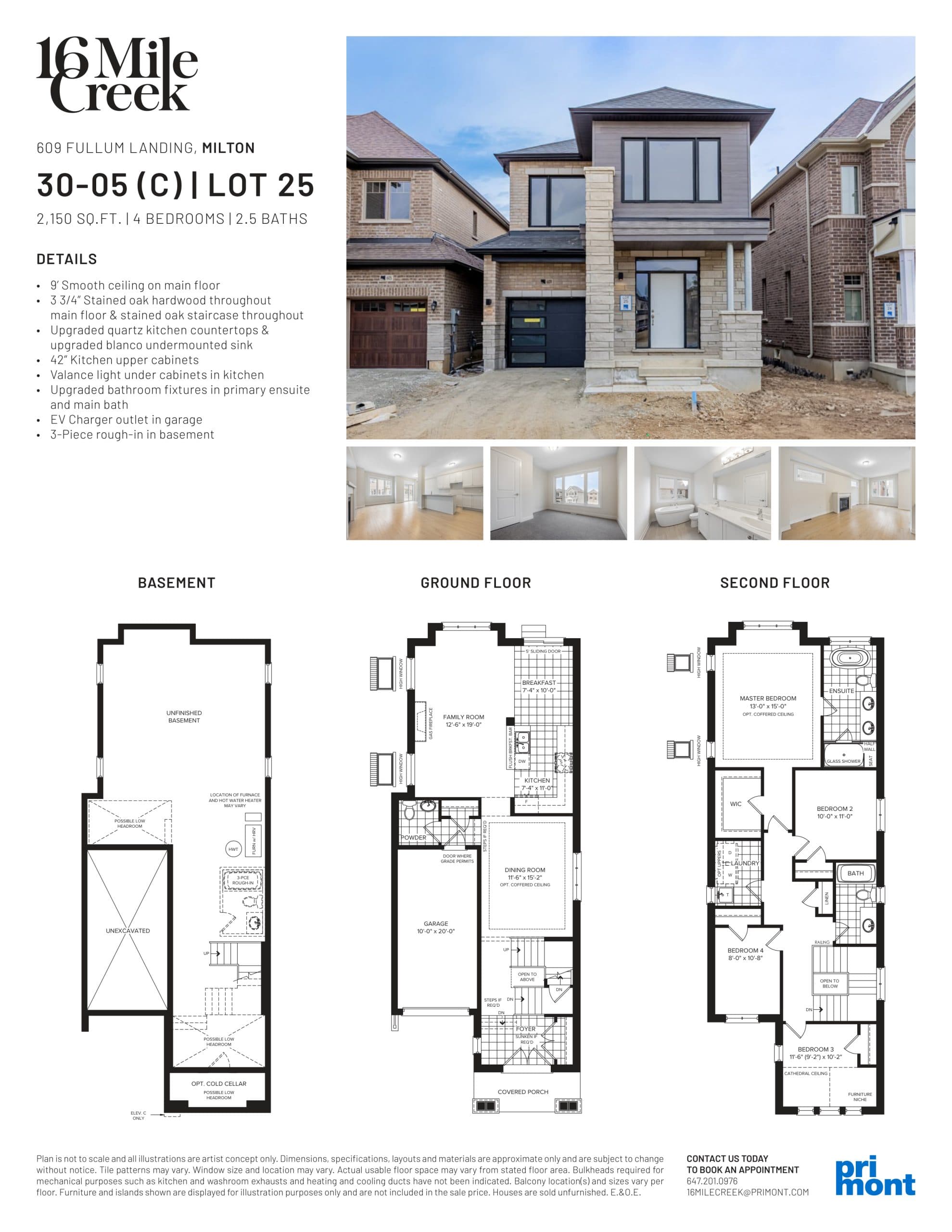 30-05 (C) | Lot 25 Floor Plan at 16 Mile Creek Homes - 2150 sq.ft