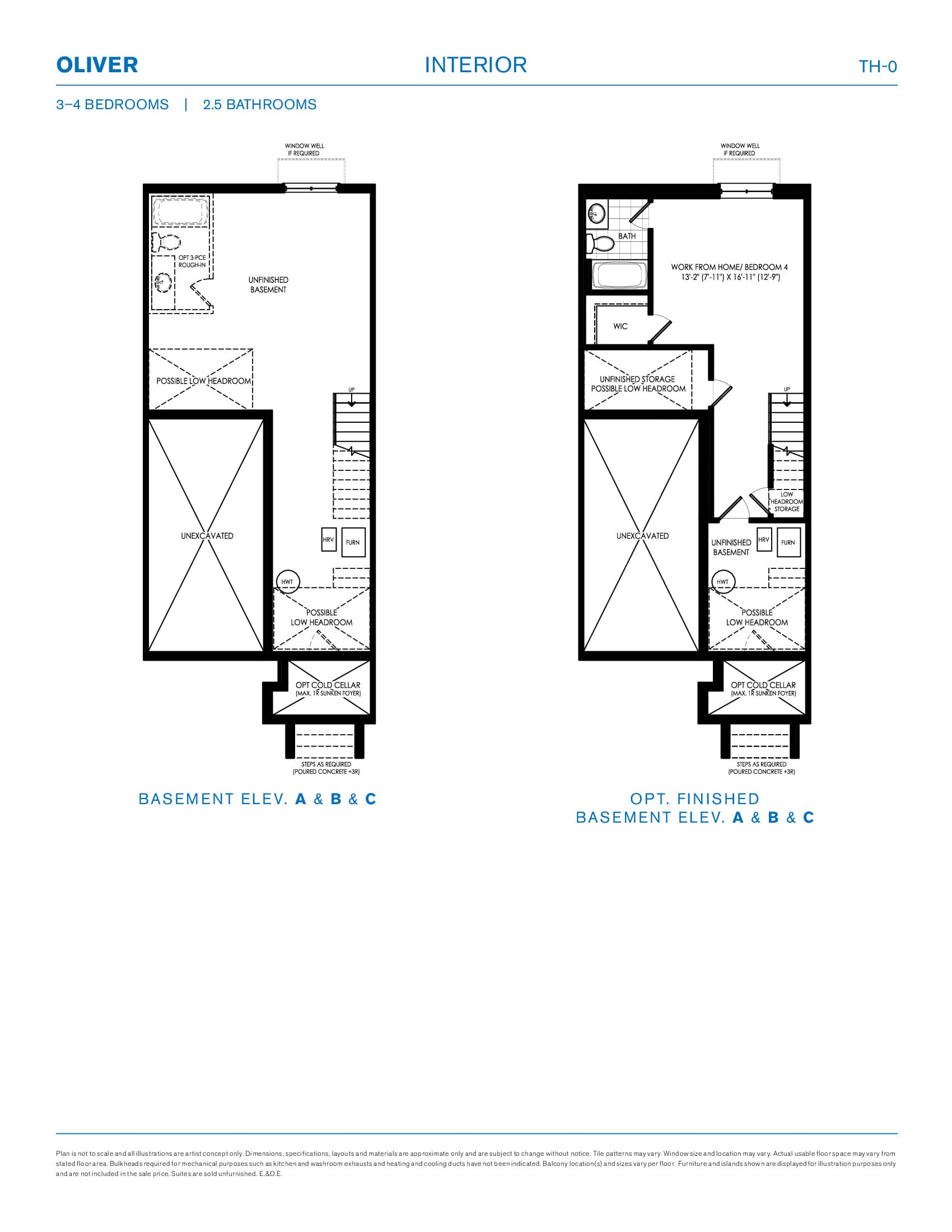 Oliver Interior Floor Plan at Appellation by Primont Homes - 1331 sq.ft