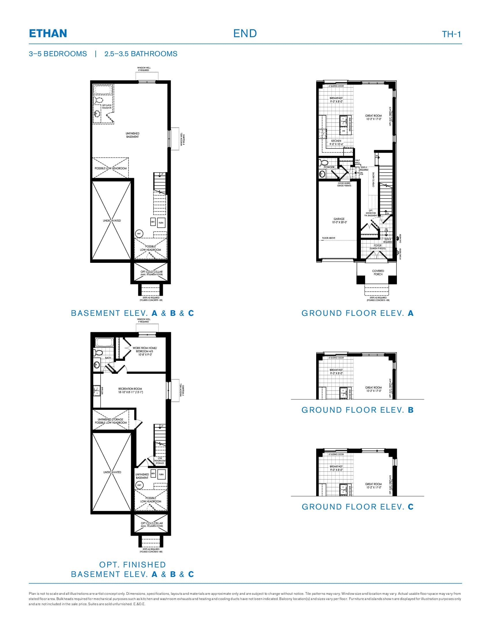 Ethan End Floor Plan at Appellation by Primont Homes - 1581 sq.ft