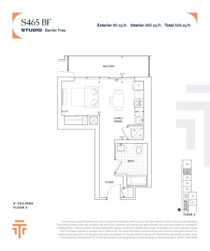 S465 BF floor plan